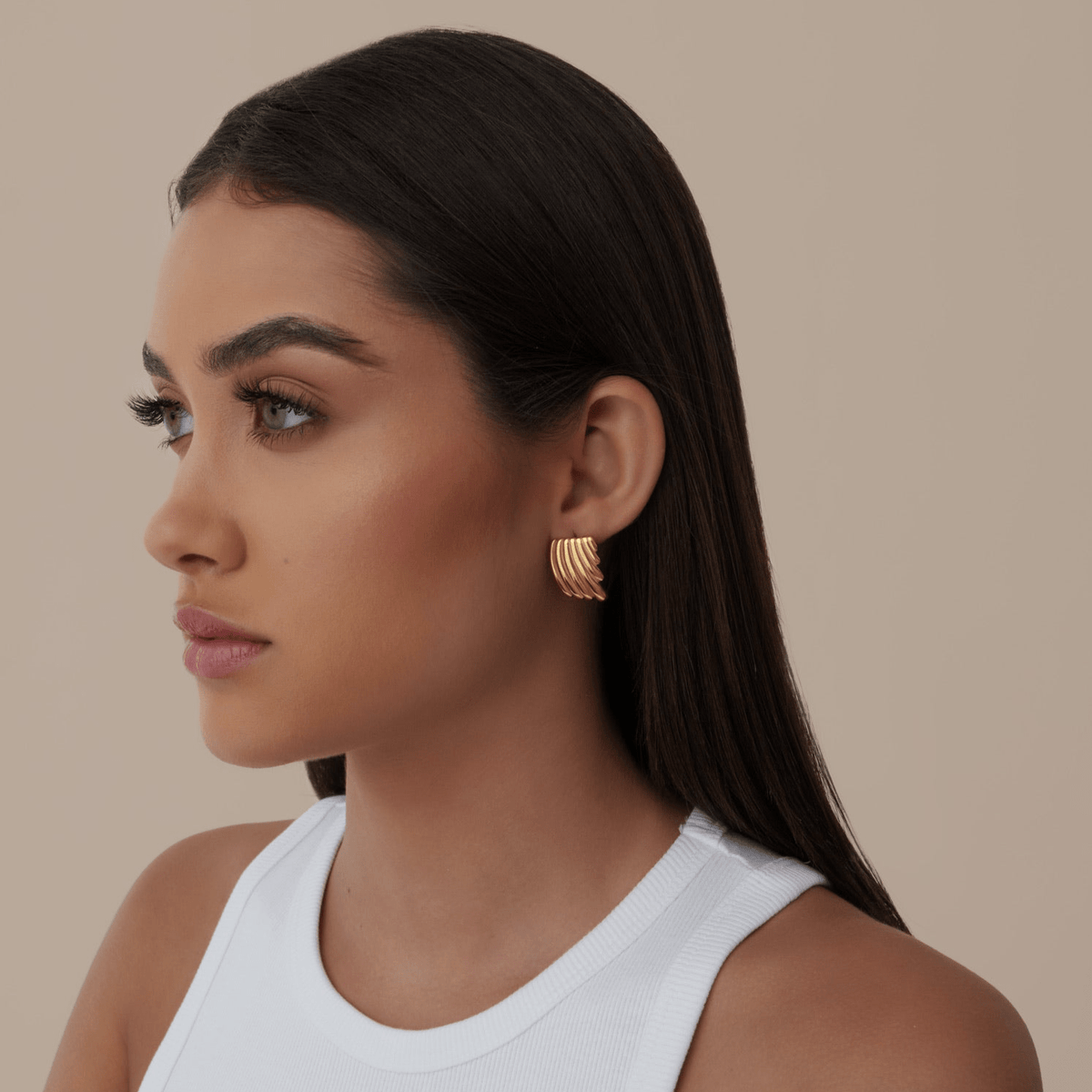 Bohomoon Stainless Steel Mauritius Stud Earrings
