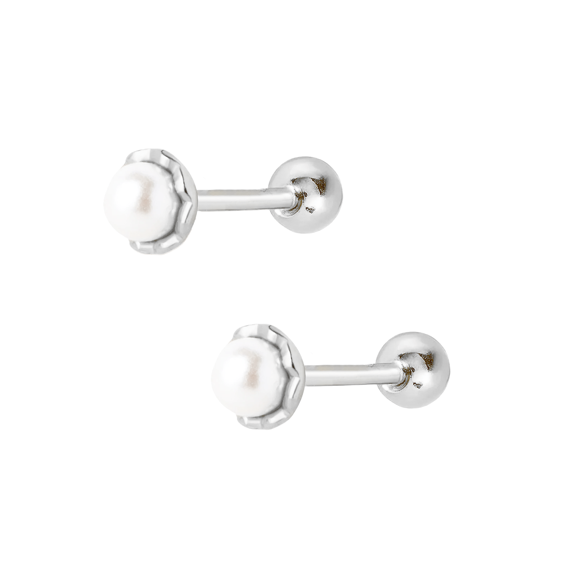 Bohomoon Stainless Steel Maya Pearl Stud Earrings