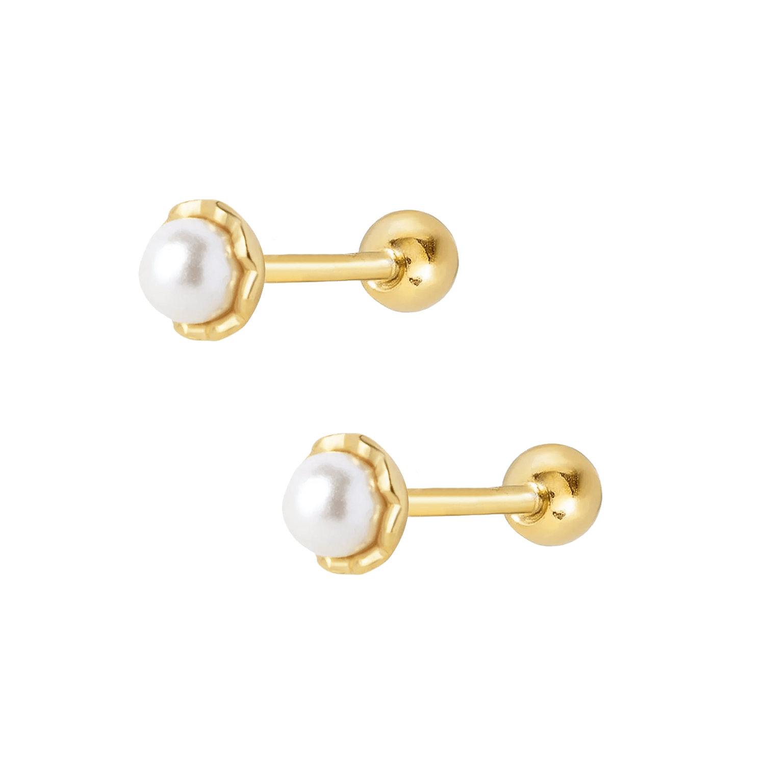 Bohomoon Stainless Steel Maya Pearl Stud Earrings