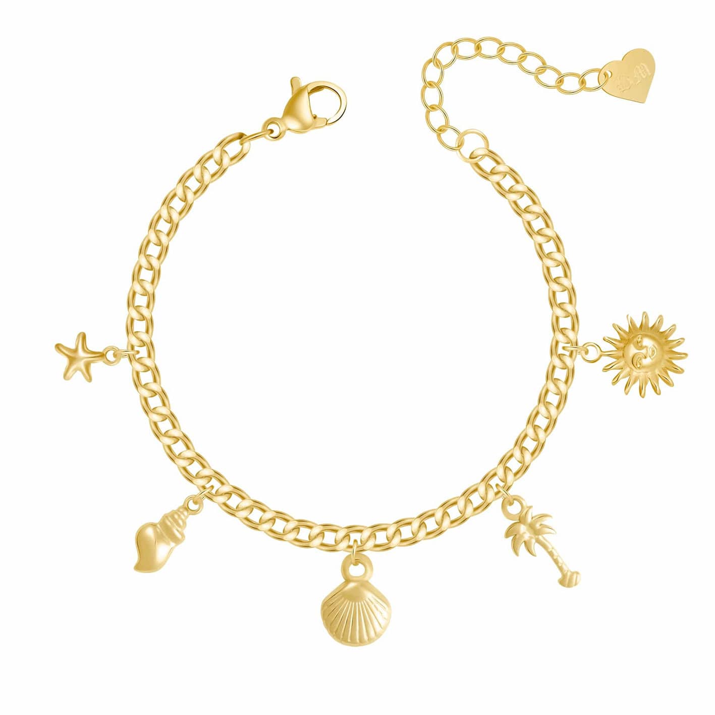 Bohomoon Stainless Steel Mediterranean Charm Bracelet