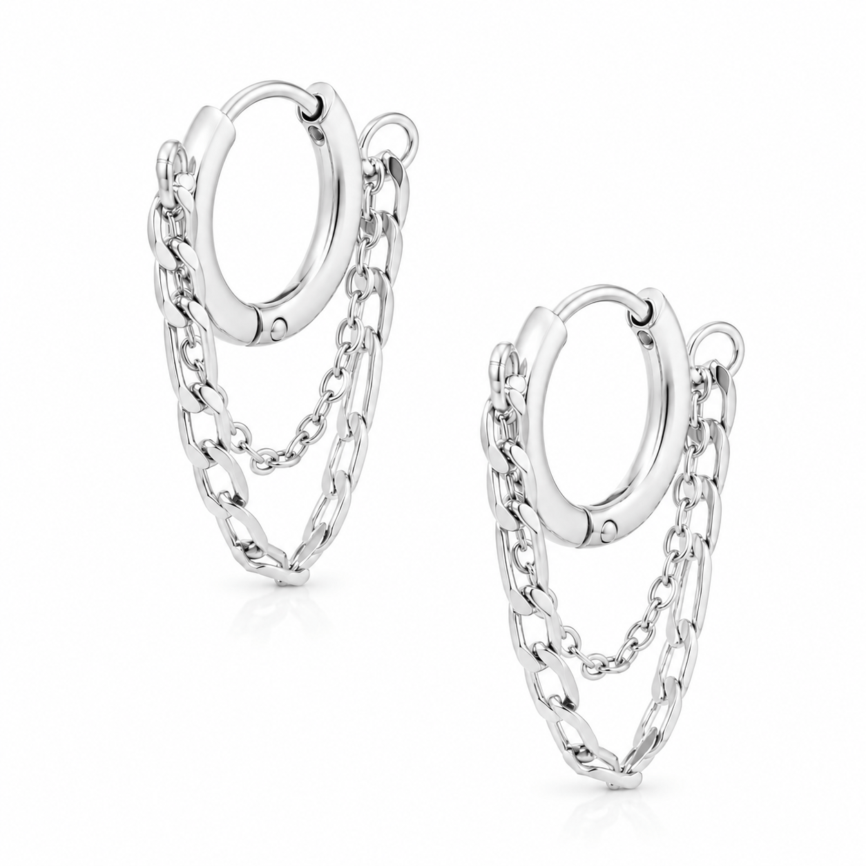 Bohomoon Stainless Steel Megan Hoop Earrings