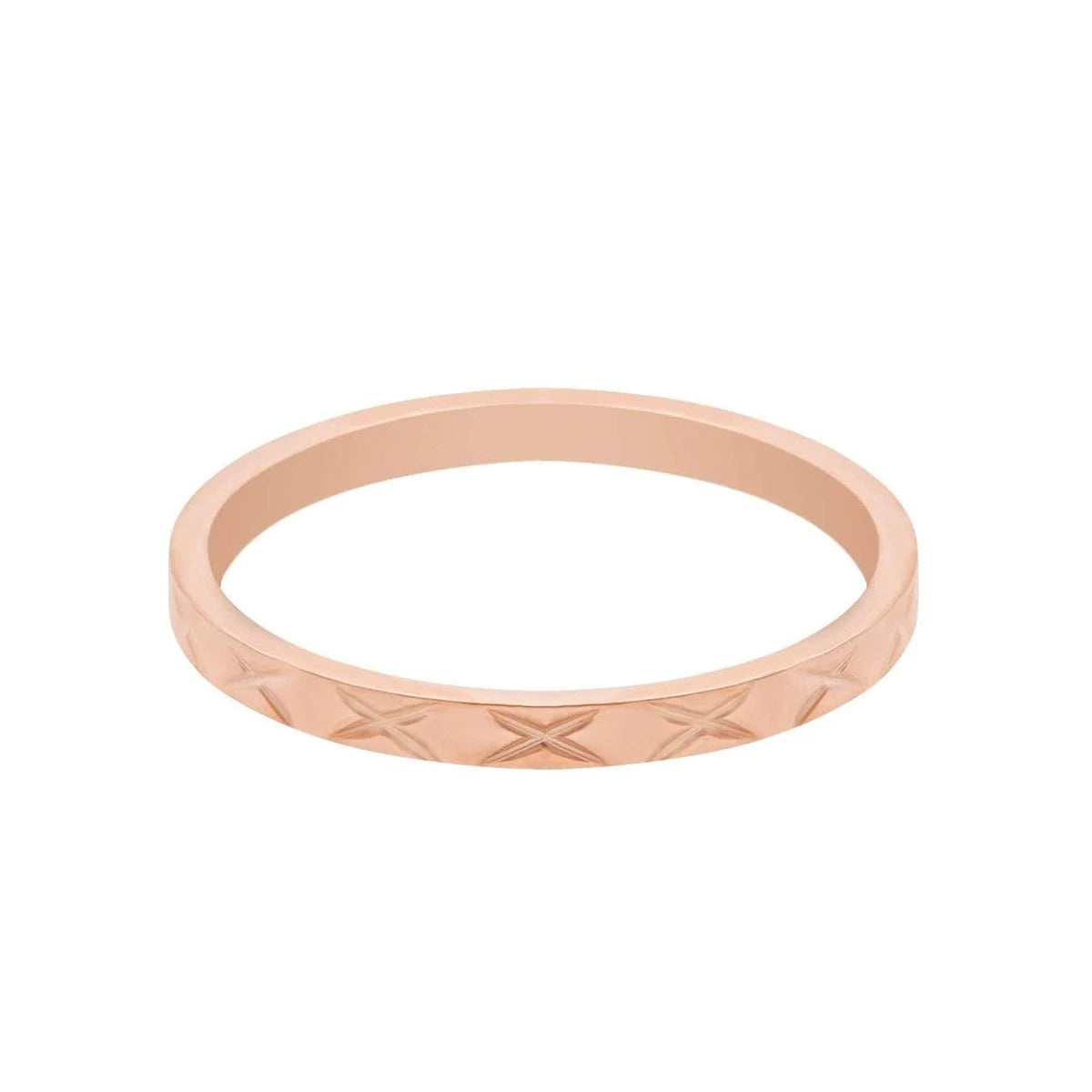 BohoMoon Stainless Steel Melanie Ring Rose Gold / US 3 / UK F / EUR 44 / (midi)