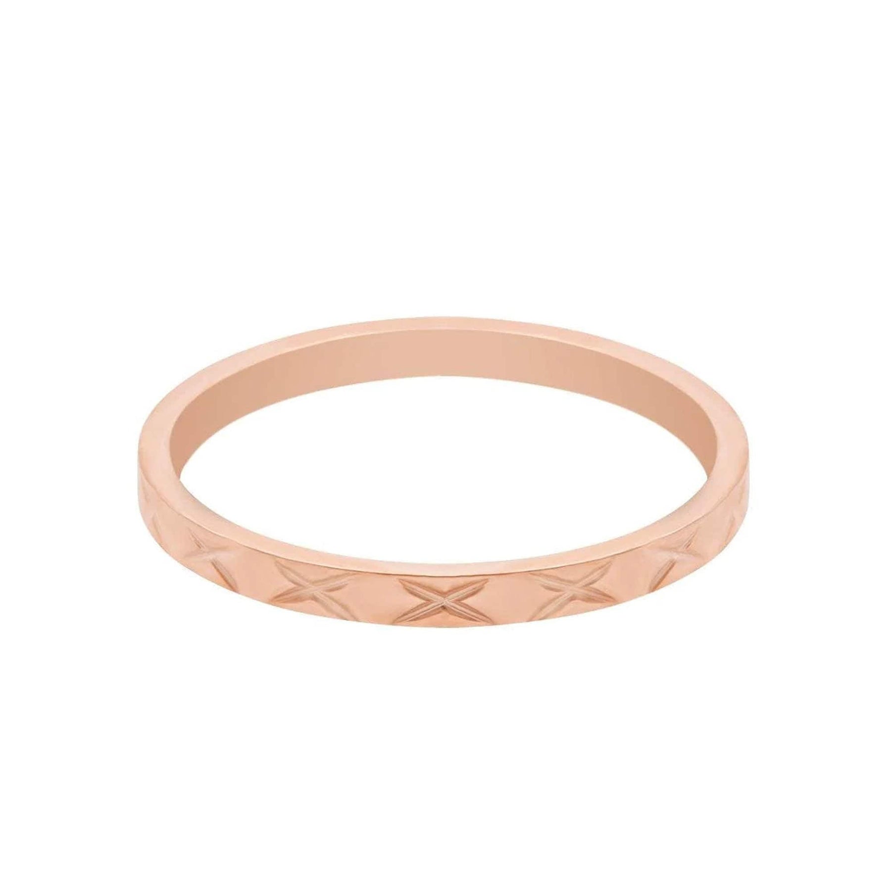 BohoMoon Stainless Steel Melanie Ring Rose Gold / US 3 / UK F / EUR 44 / (midi)