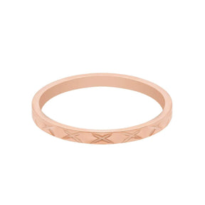 BohoMoon Stainless Steel Melanie Ring Rose Gold / US 3 / UK F / EUR 44 / (midi)