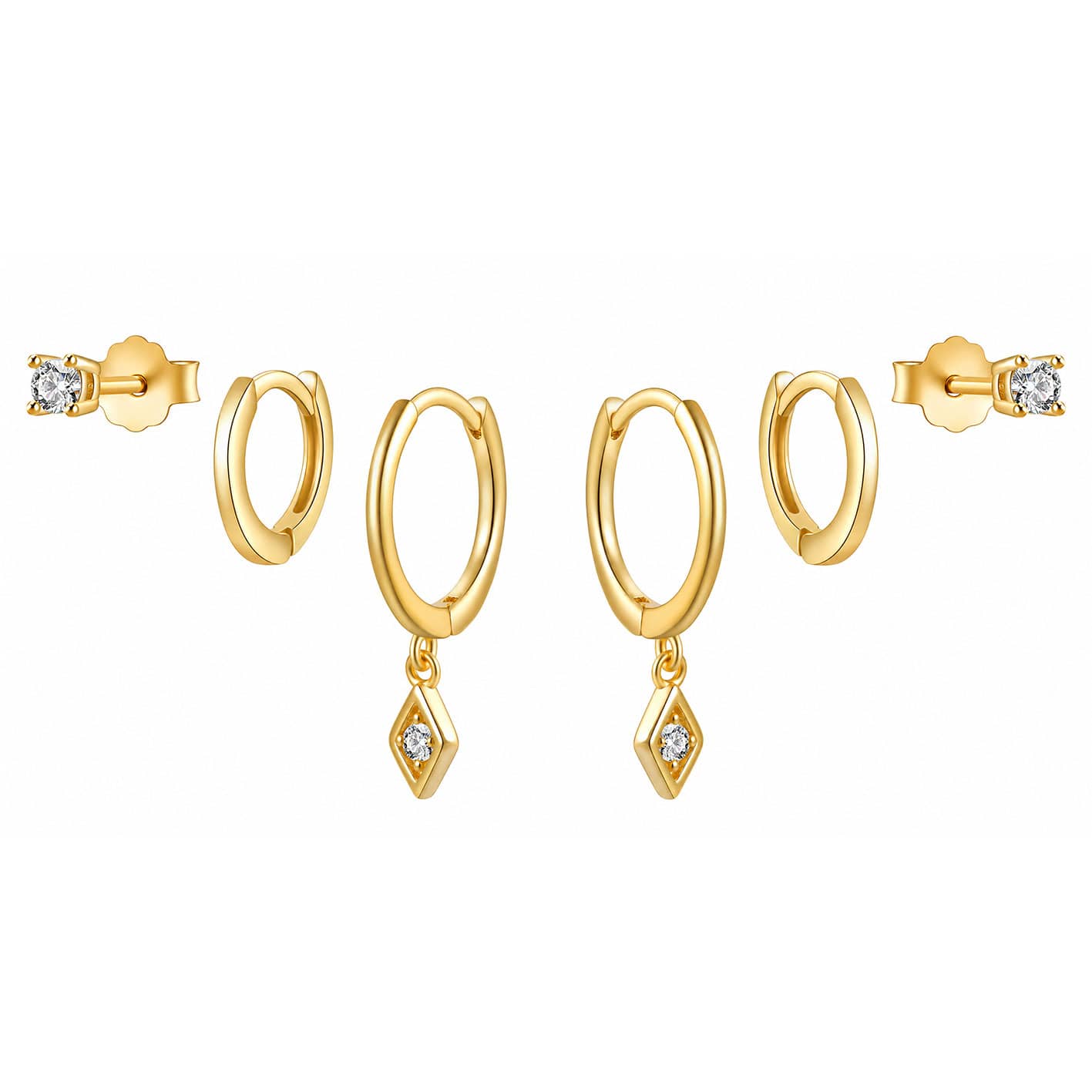 Bohomoon Stainless Steel Melody Earring Set