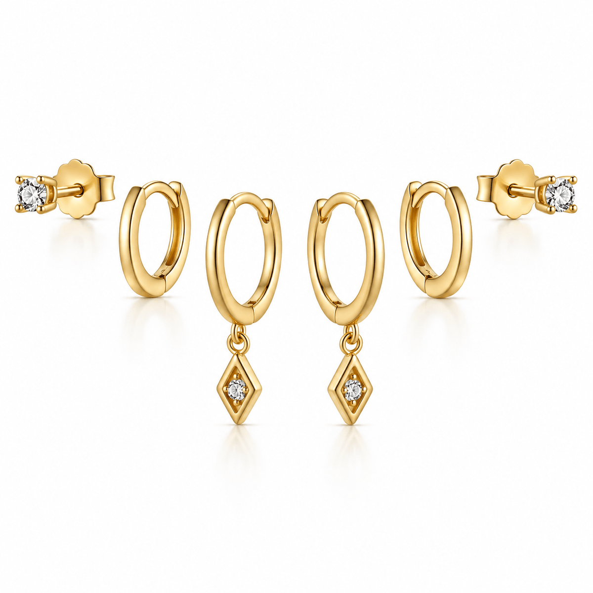 Bohomoon Stainless Steel Melody Earring Set