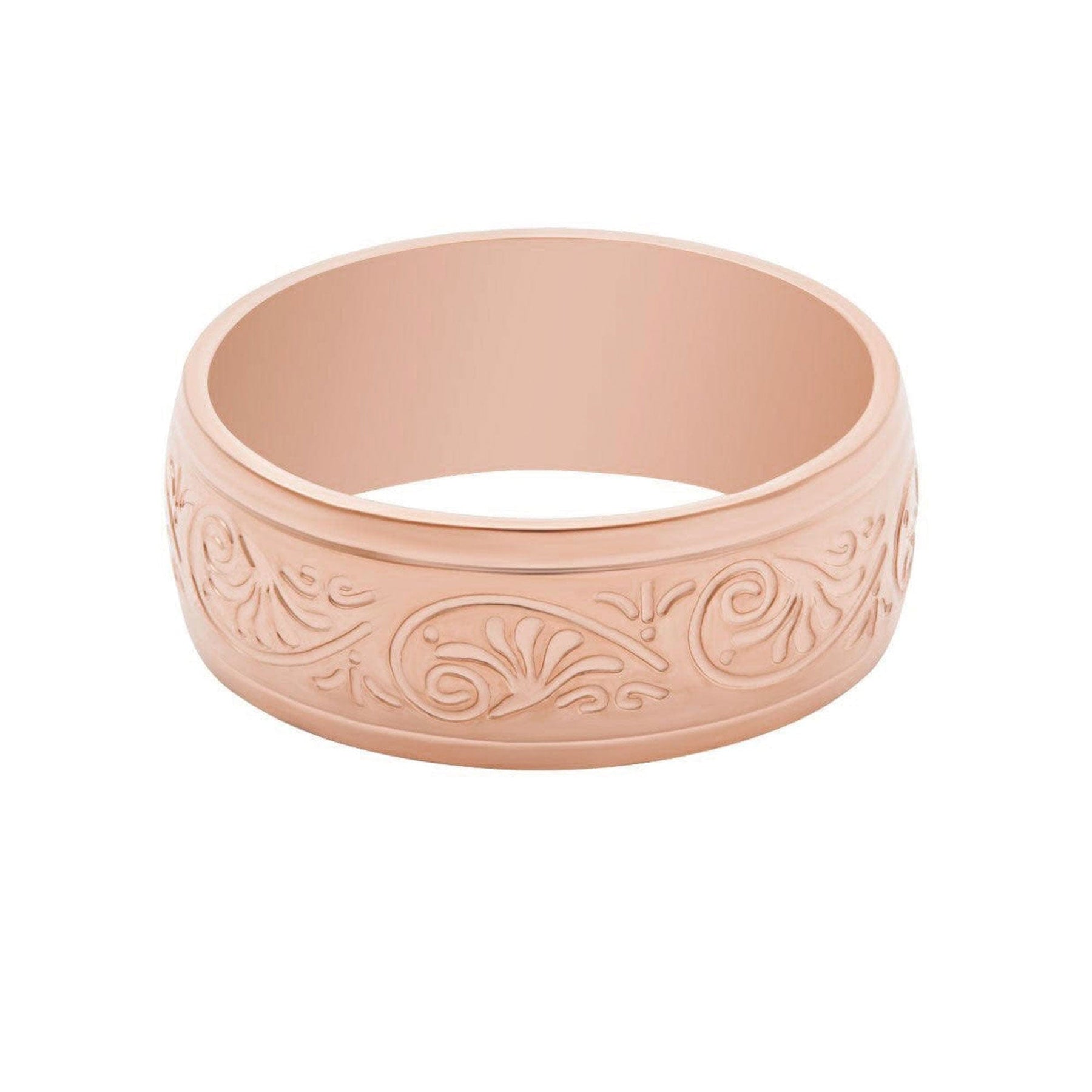 BohoMoon Stainless Steel Mendhi Ring Rose Gold / US 5 / UK J / EUR 49 (x small)