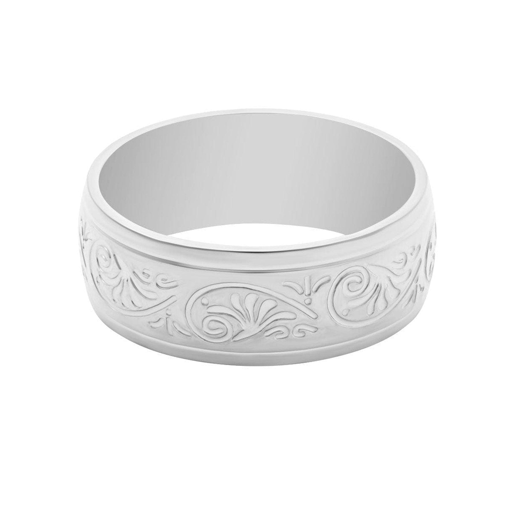 BohoMoon Stainless Steel Mendhi Ring Silver / US 7 / UK N / EUR 54 (medium)