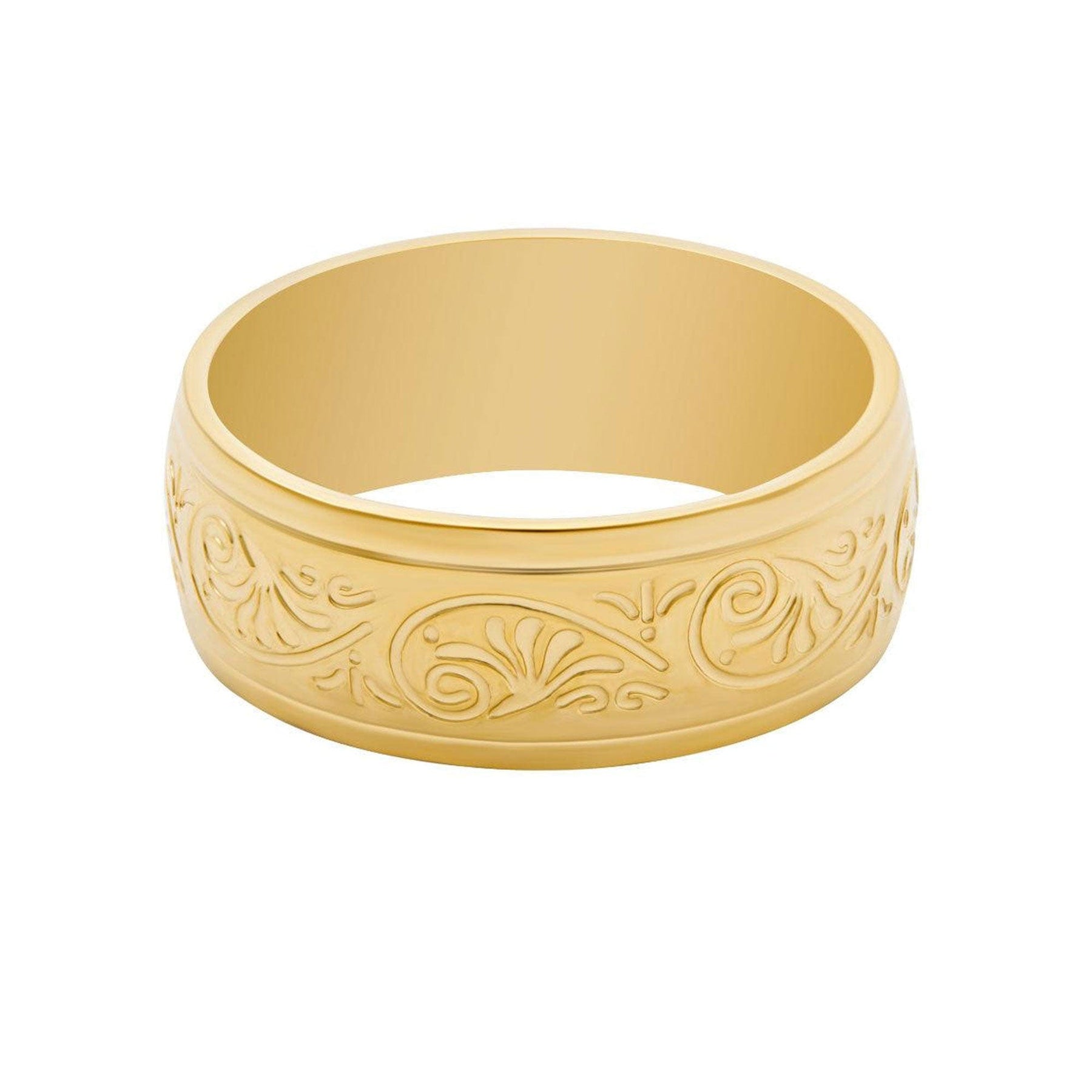 BohoMoon Stainless Steel Mendhi Ring Gold / US 7 / UK N / EUR 54 (medium)