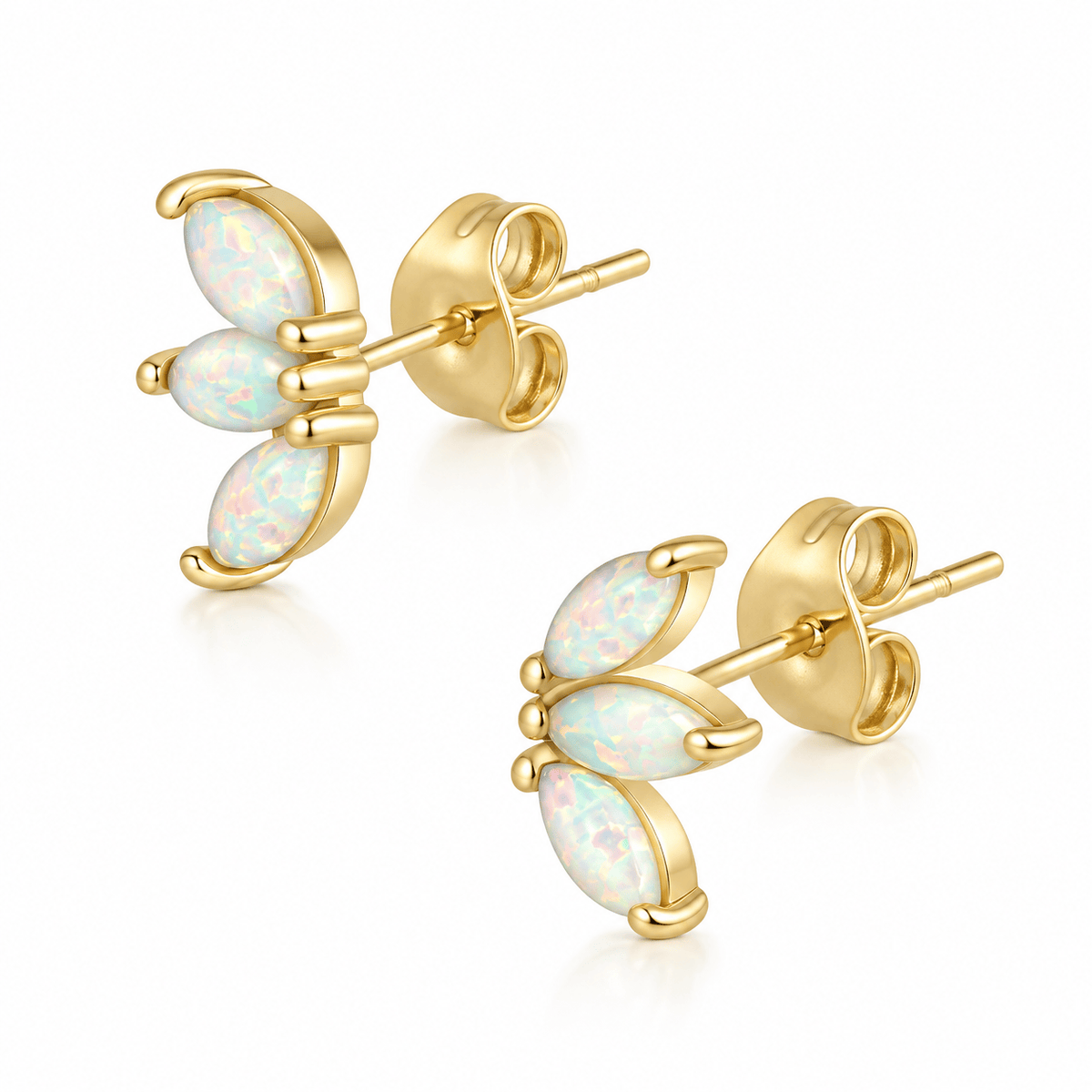 Mercury Opal Stud Earrings