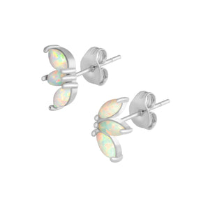 BOHOMOON Stainless Steel Mercury Opal Stud Earrings Silver