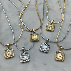 BohoMoon Stainless Steel Mesmerise Initial Necklace