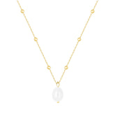Bohomoon Stainless Steel Miley Pearl Necklace
