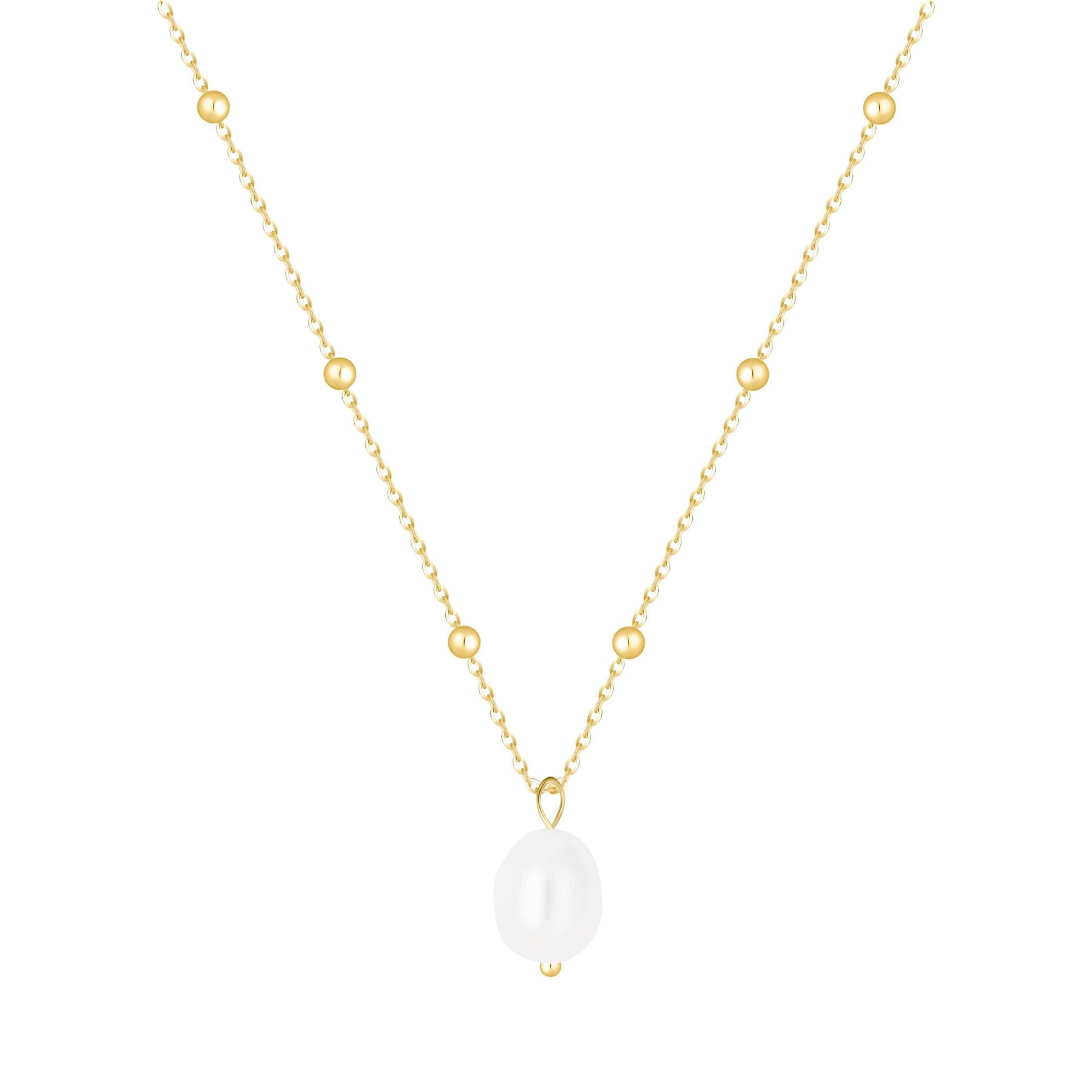 Bohomoon Stainless Steel Miley Pearl Necklace