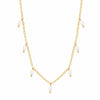 BohoMoon Stainless Steel Milly Pearl Necklace Gold
