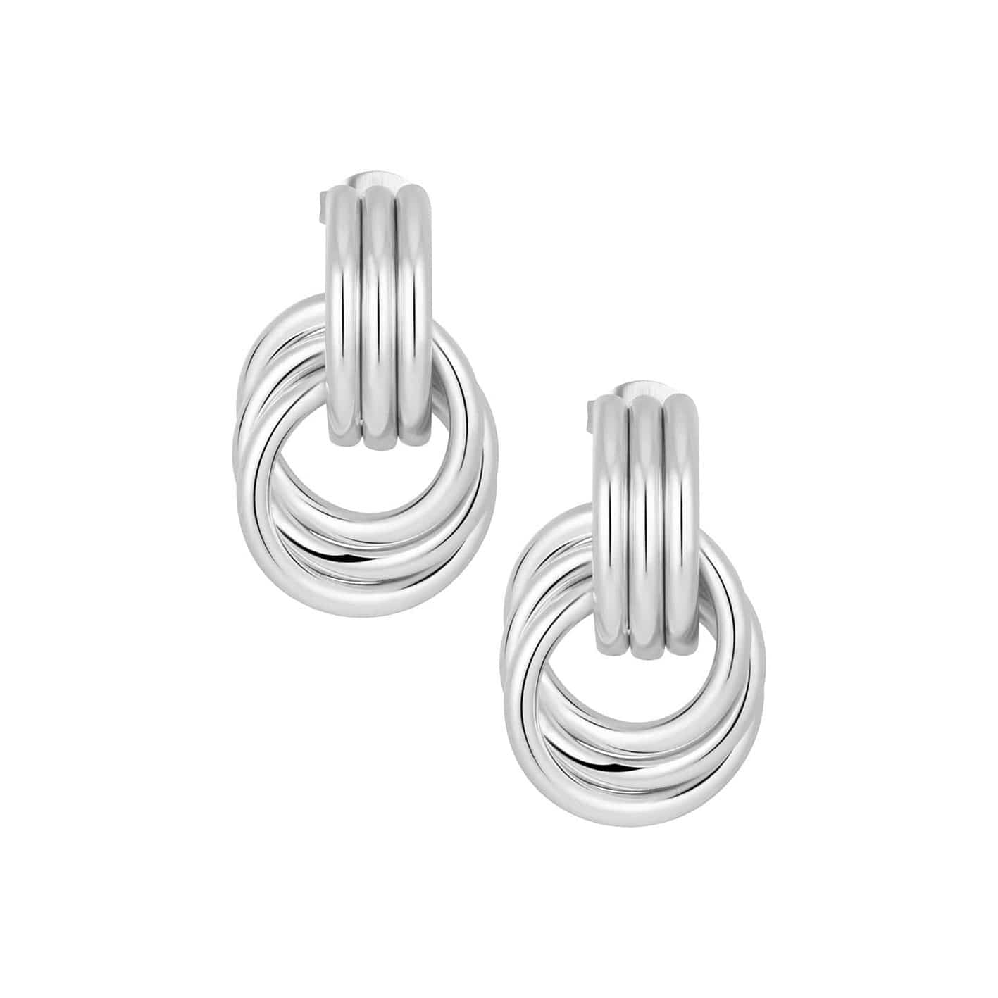 Bohomoon Stainless Steel Mini Cece Knot Stud Earrings