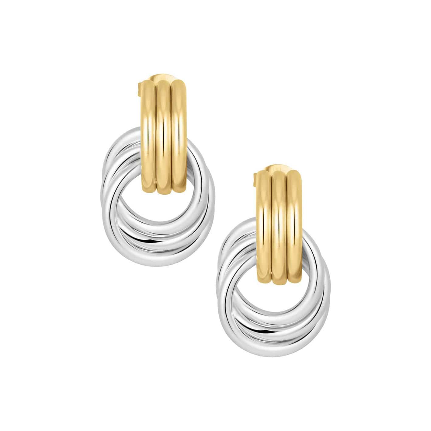Bohomoon Stainless Steel Mini Cece Knot Stud Earrings