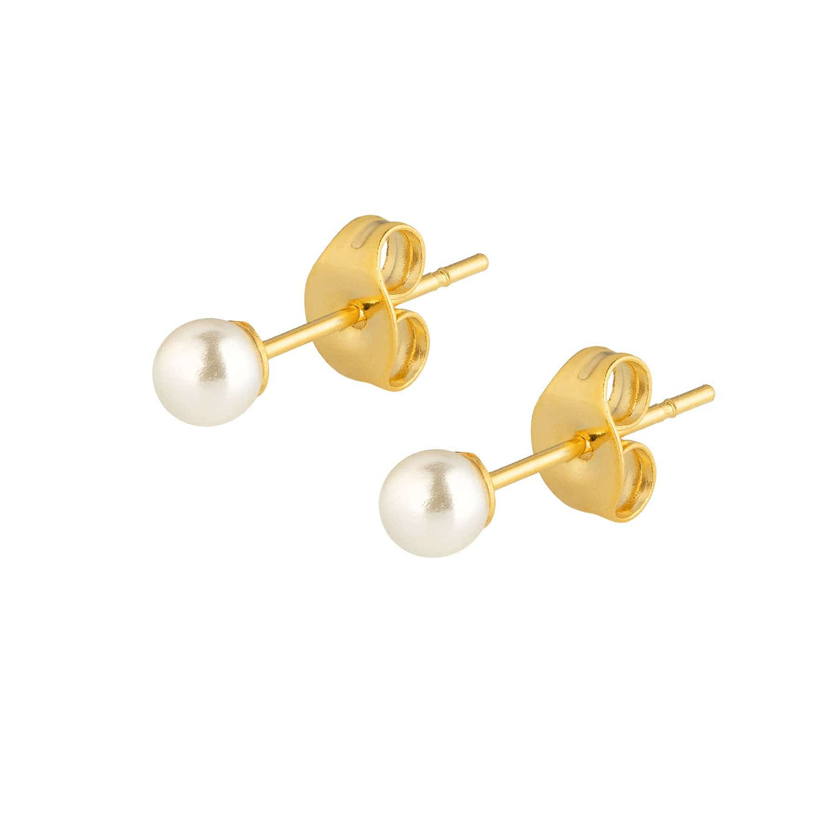 BohoMoon Stainless Steel Mini Pearl Stud Earrings Gold