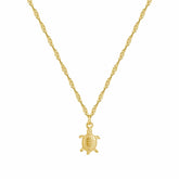 Bohomoon Stainless Steel Mini Turtle Necklace