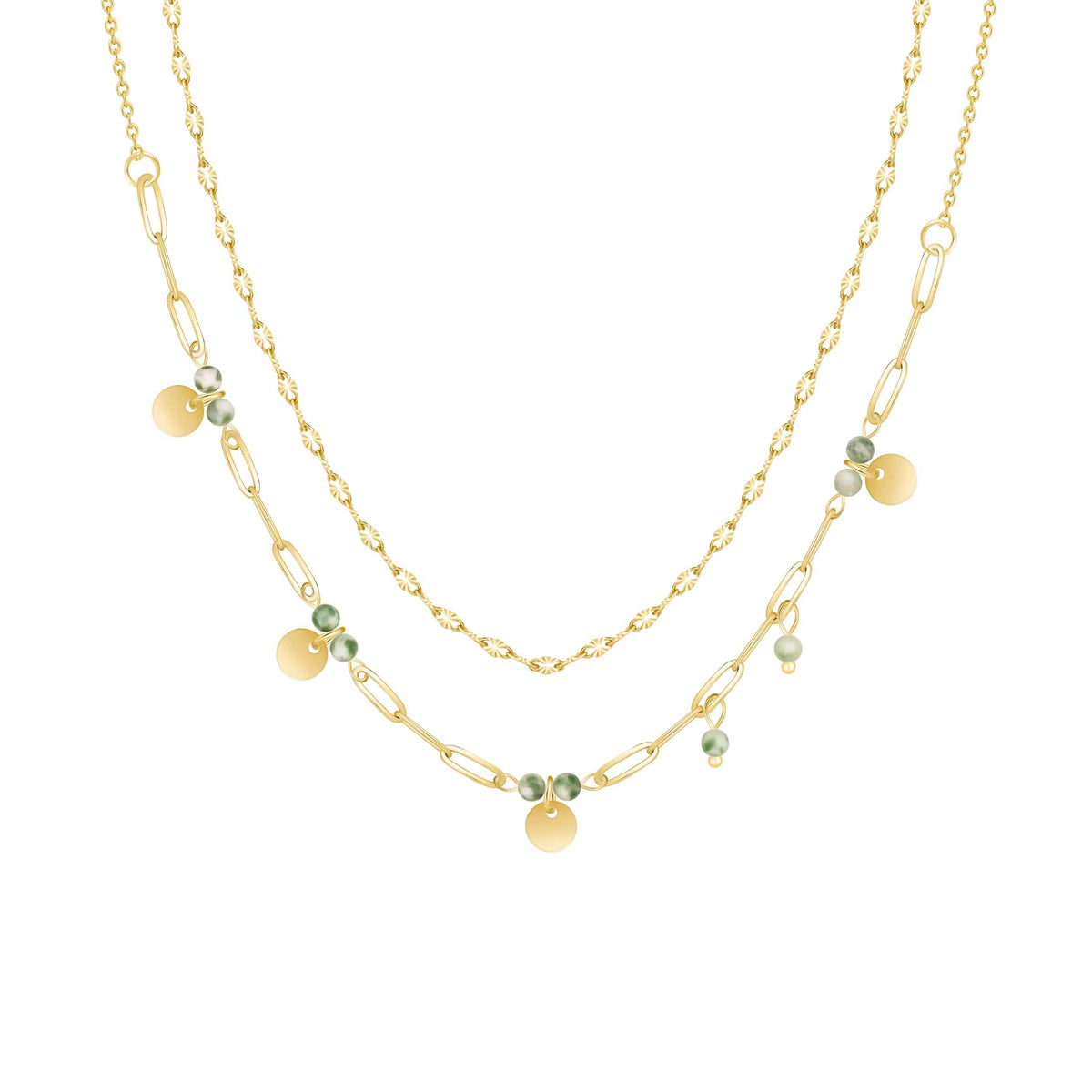 Bohomoon Stainless Steel Mira Layered Necklace