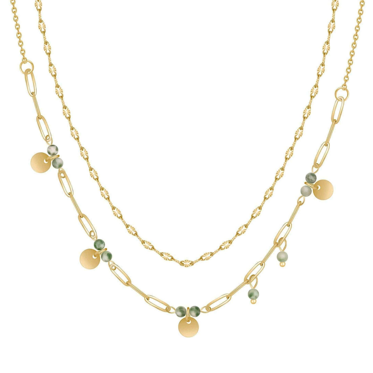 Bohomoon Stainless Steel Mira Layered Necklace