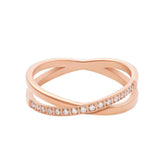 BohoMoon Stainless Steel Mist Ring Rose Gold / US 5 / UK J / EUR 49 (x small)