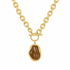 Bohomoon Stainless Steel Mocha TBar Necklace