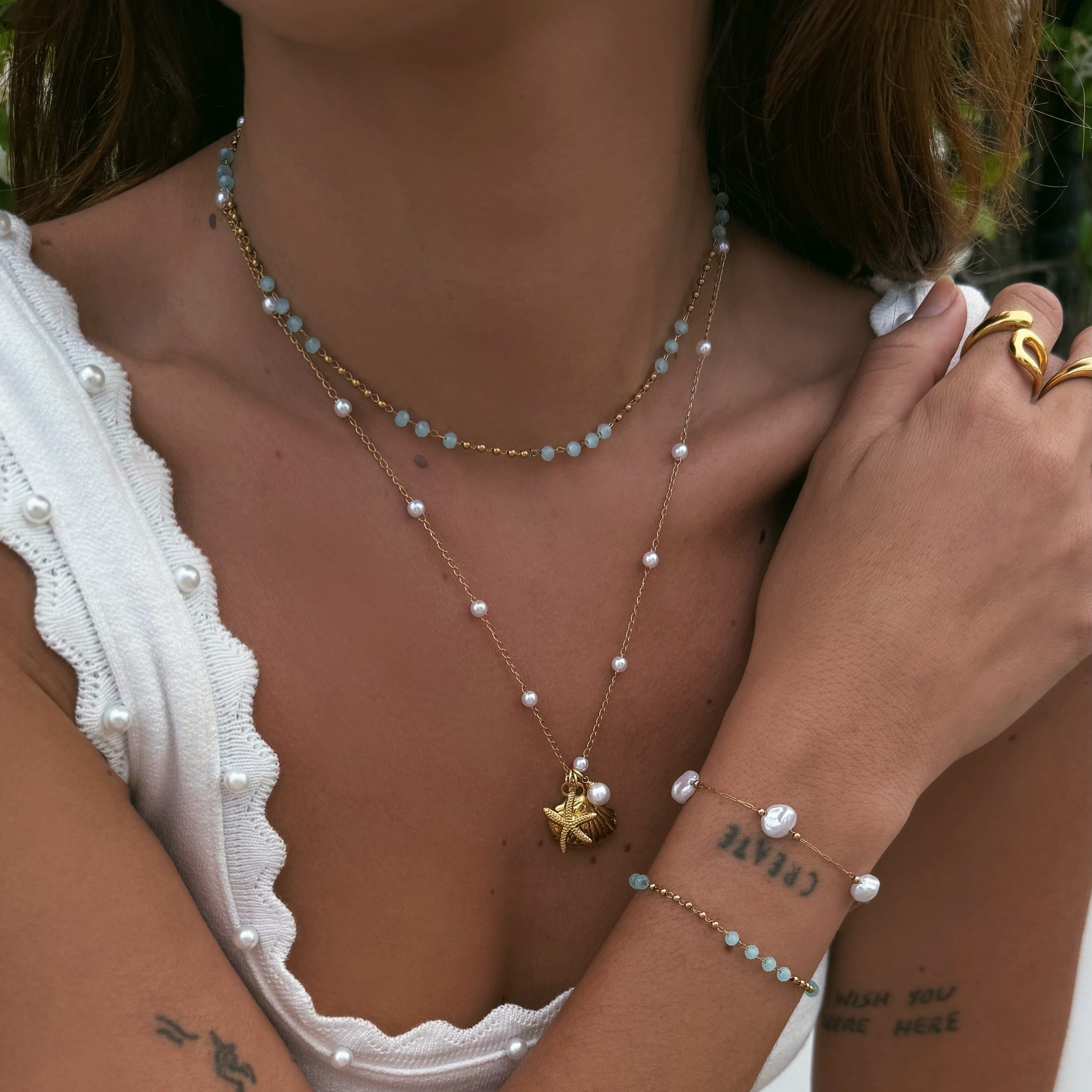 Bohomoon Stainless Steel Mojito Choker Necklace