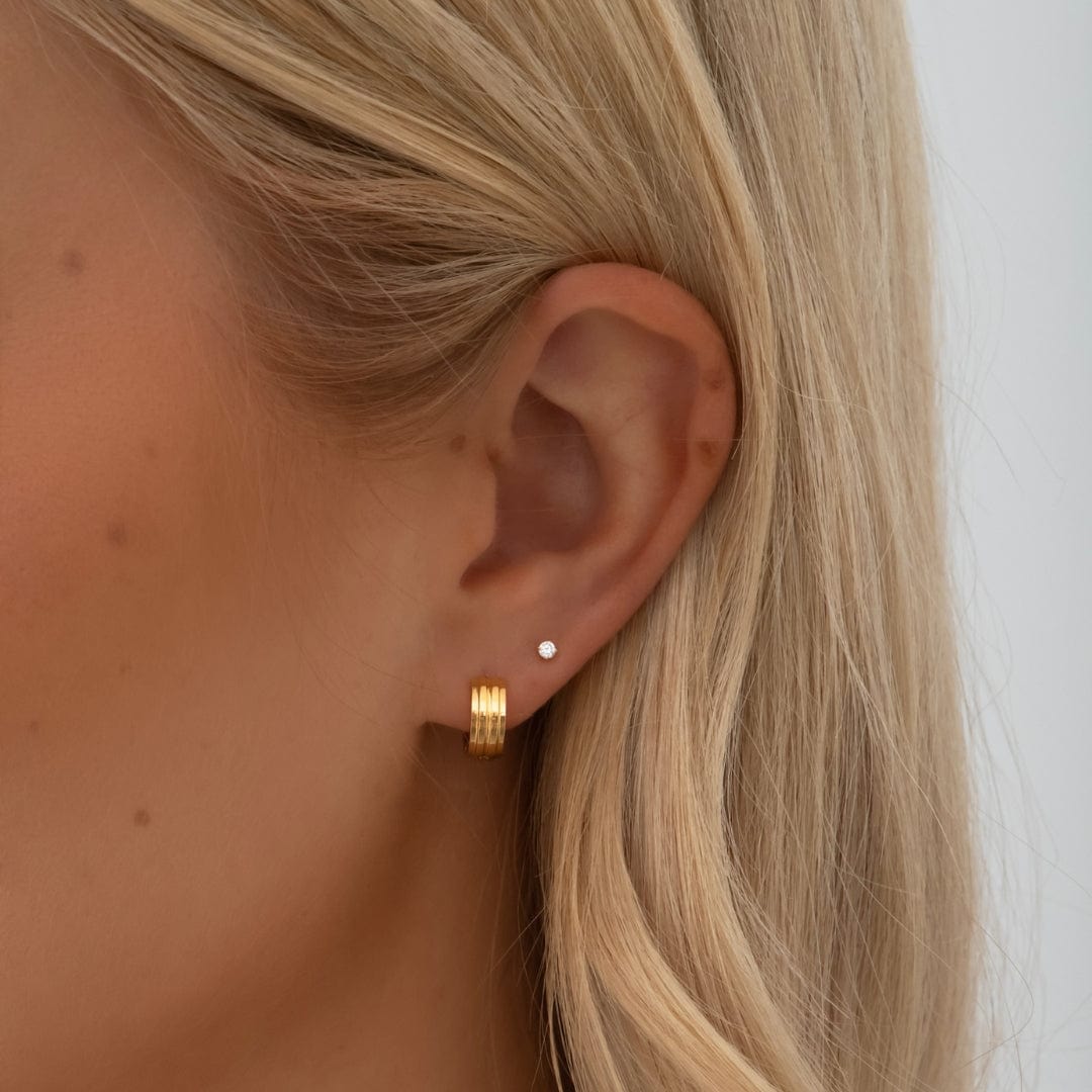 BohoMoon Stainless Steel Molly Stud Earrings Gold