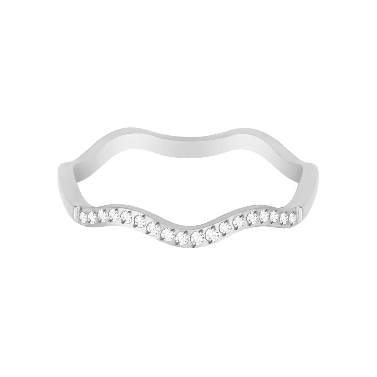 BohoMoon Stainless Steel Trance Ring Silver / US 6 / UK L / EUR 51 (small)