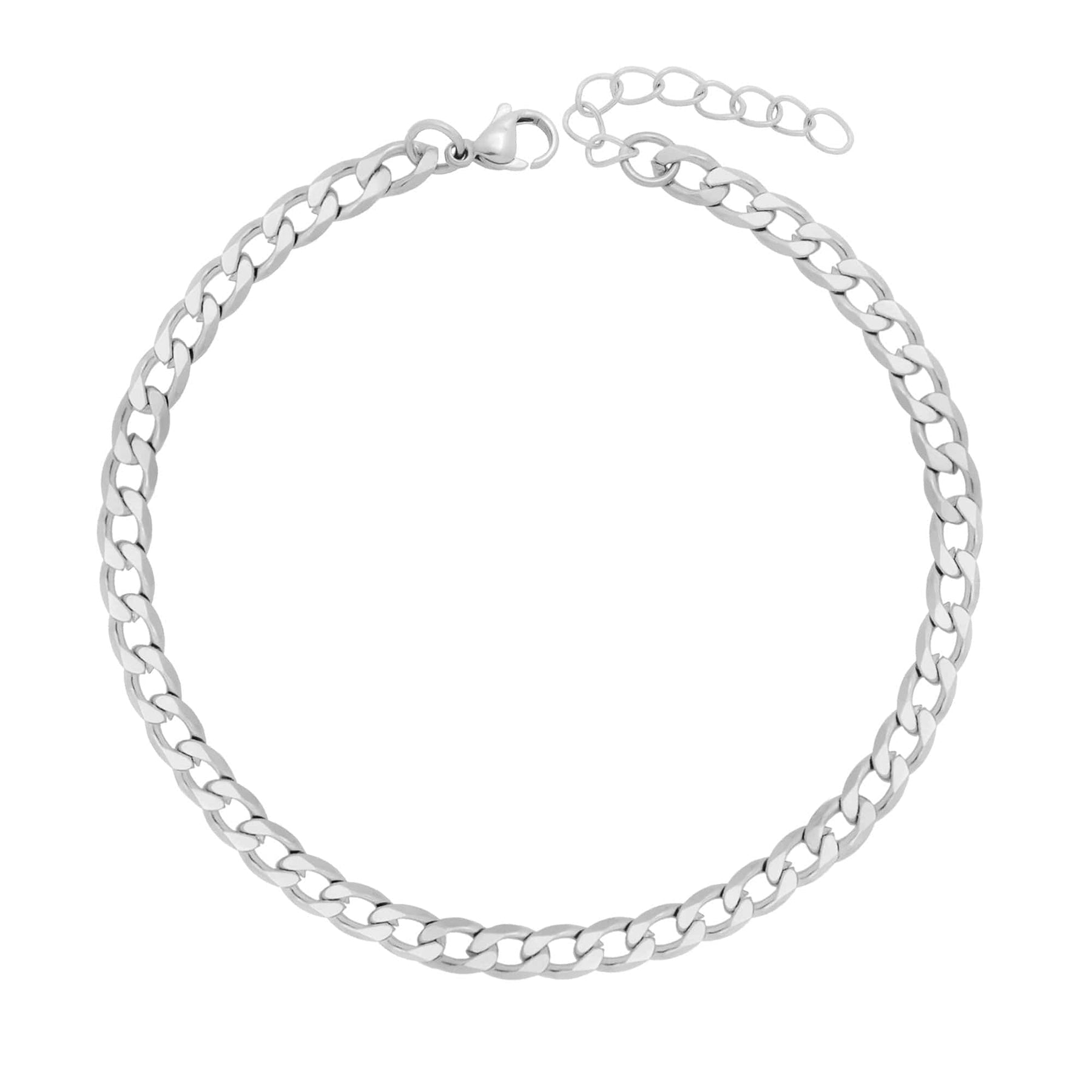 BohoMoon Stainless Steel Monica Anklet Silver