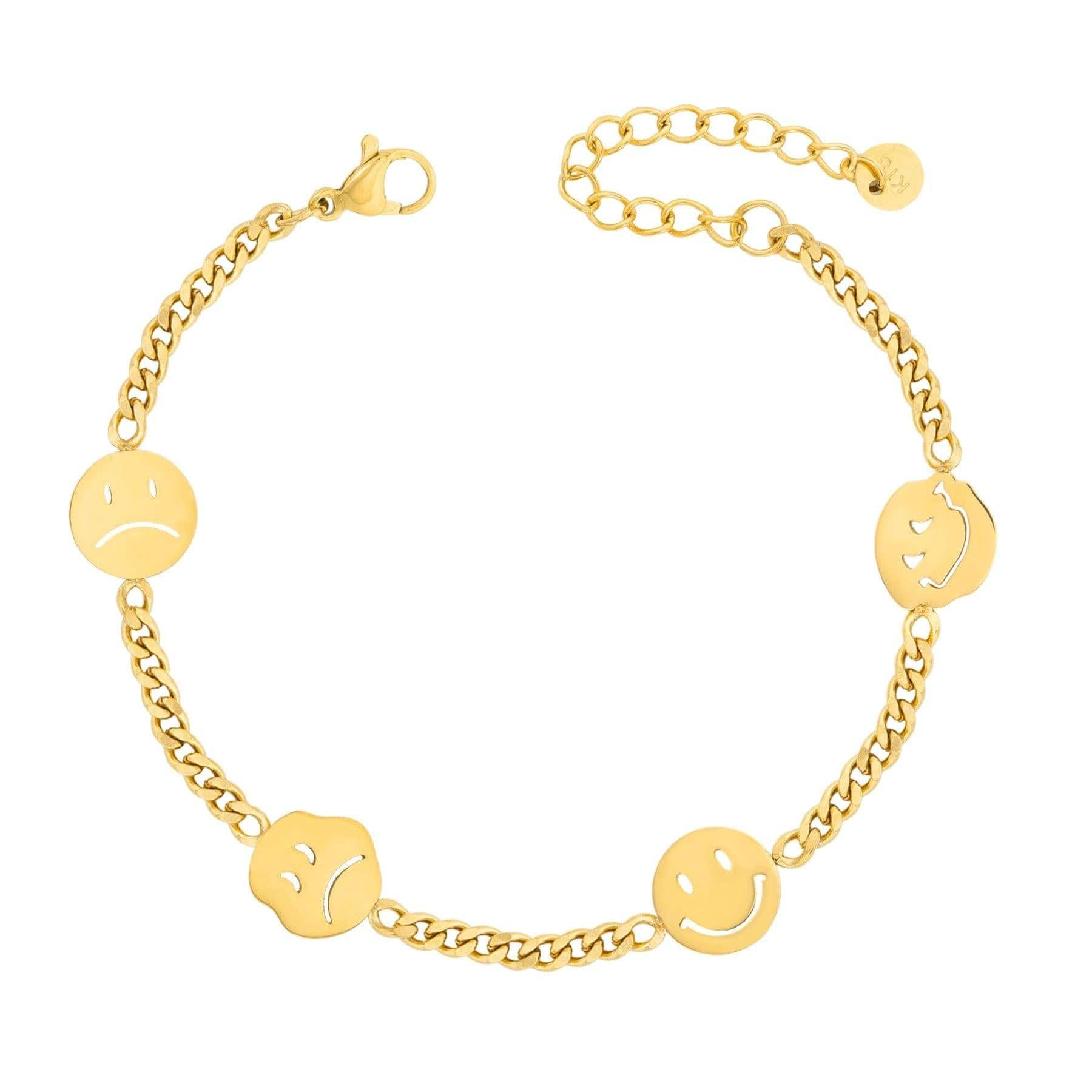 BohoMoon Stainless Steel Moodswing Bracelet Gold