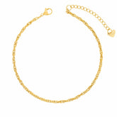 BohoMoon Stainless Steel Morgan Anklet Gold