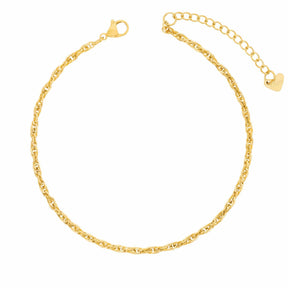 BohoMoon Stainless Steel Morgan Anklet Gold