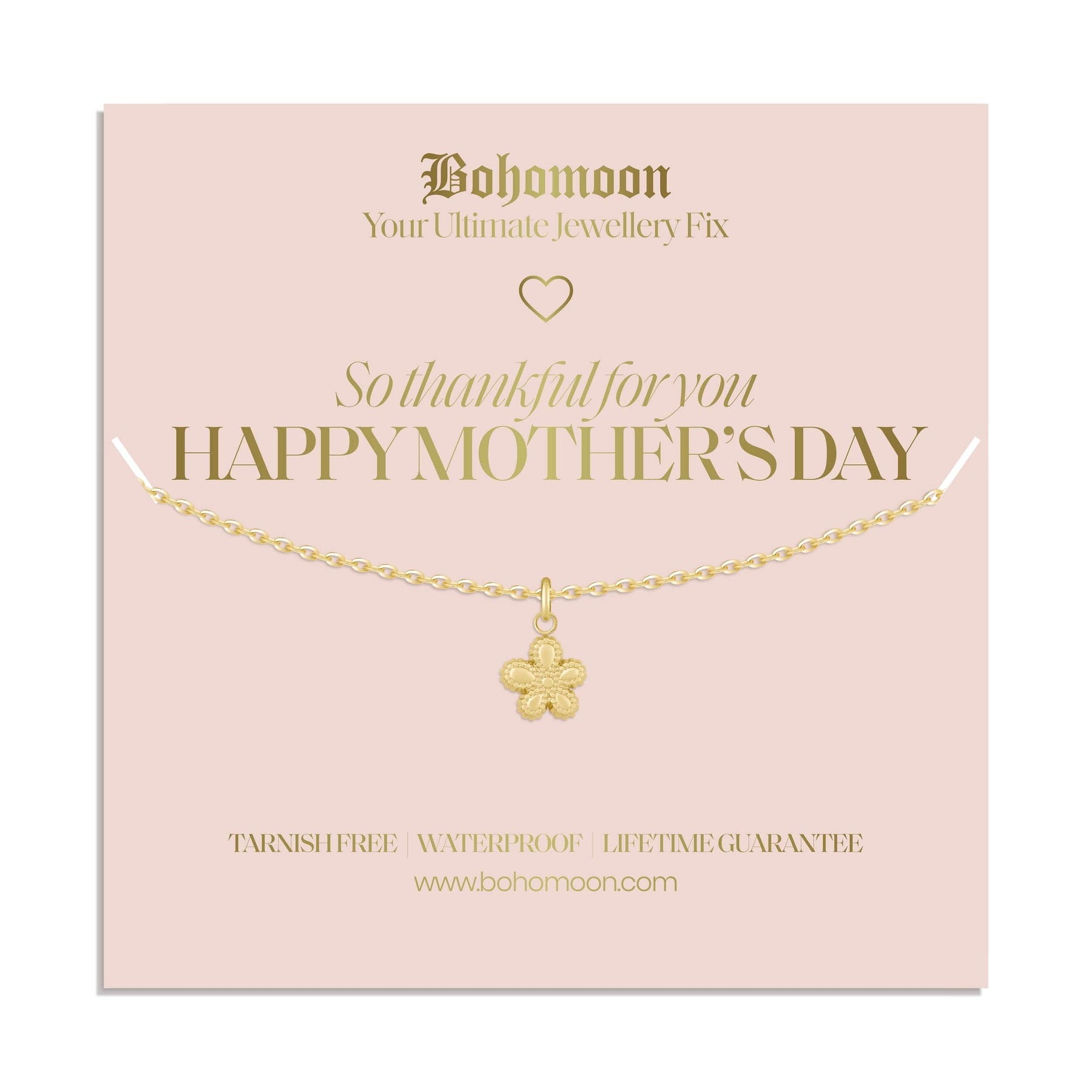 Bohomoon Stainless Steel Mother's Day Necklace