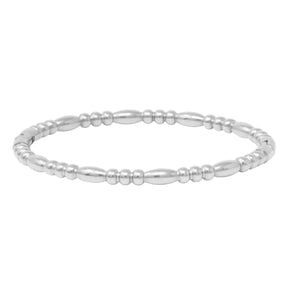 BohoMoon Stainless Steel Motivation Bracelet Silver