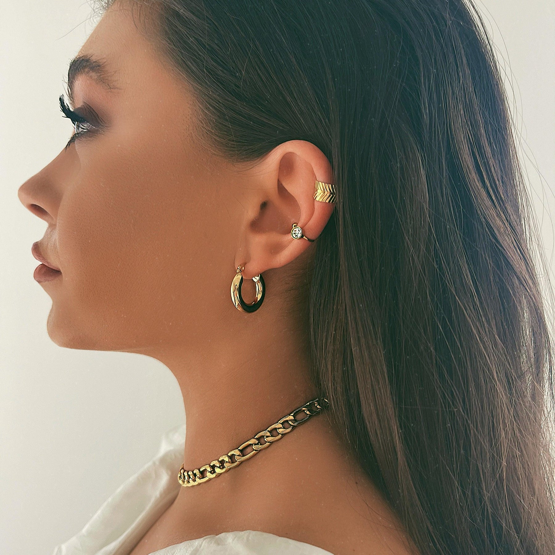 BOHOMOON Stainless Steel Mykonos Hoop Earrings