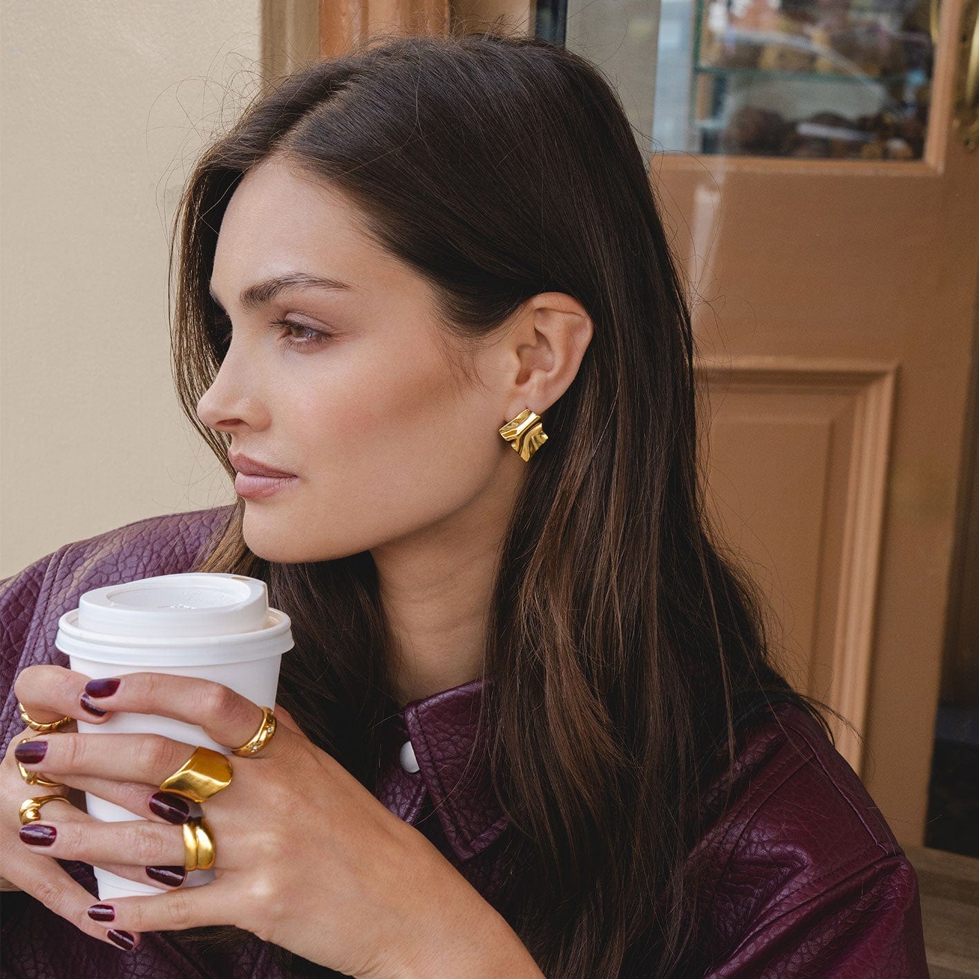 Bohomoon Stainless Steel Myra Stud Earrings