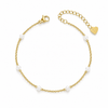 Bohomoon Stainless Steel Nico Pearl Anklet