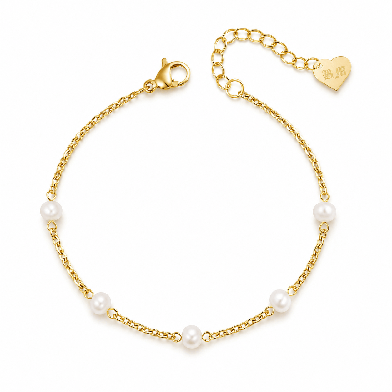 Bohomoon Stainless Steel Nico Pearl Bracelet