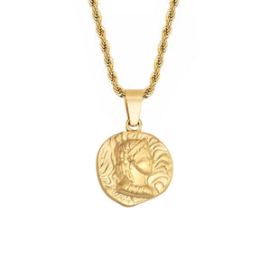 BohoMoon Stainless Steel Nicole Coin Necklace Gold