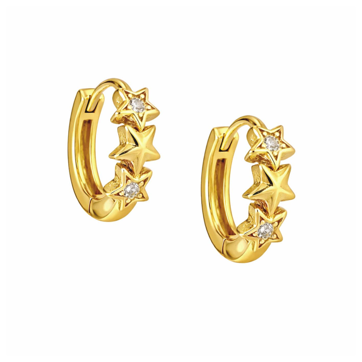 Bohomoon Stainless Steel Nightfall Hoop Earrings