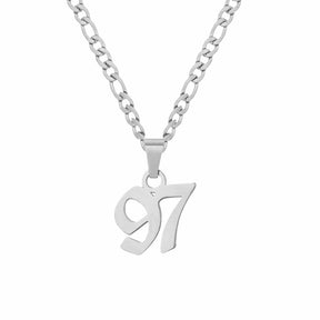 BohoMoon Stainless Steel Nineties Figaro Year Necklace Silver / 91