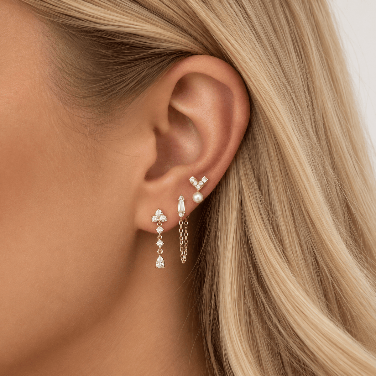 Bohomoon Stainless Steel Nola Stud Earrings