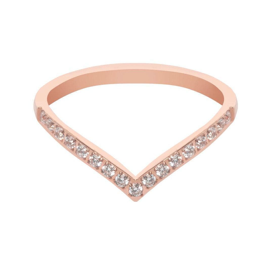 BohoMoon Stainless Steel Normani Ring Rose Gold / US 6 / UK L / EUR 51 (small)
