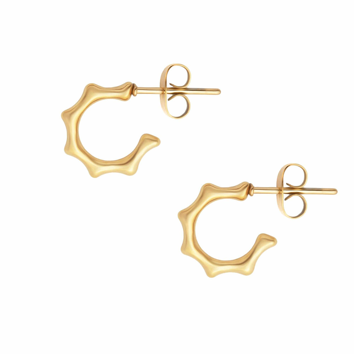 BohoMoon Stainless Steel Nyla Hoop Earrings Gold