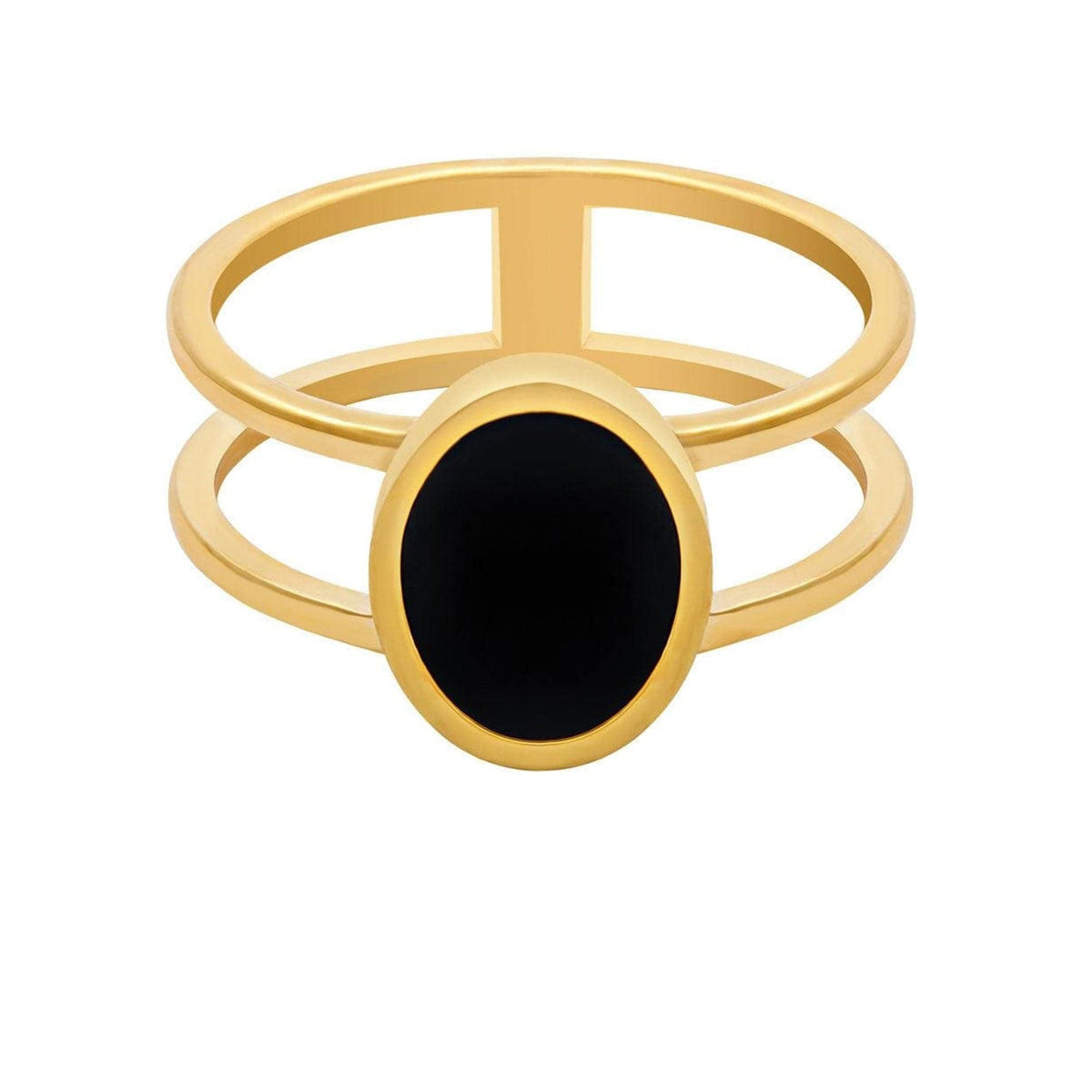BohoMoon Stainless Steel Oblivion Ring Gold / US 6 / UK L / EUR 51 (small)