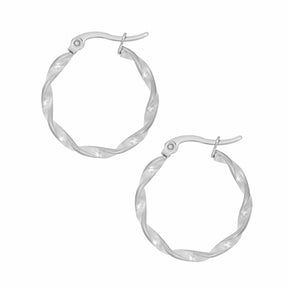 BohoMoon Stainless Steel Ophelia Hoop Earrings Silver / Small
