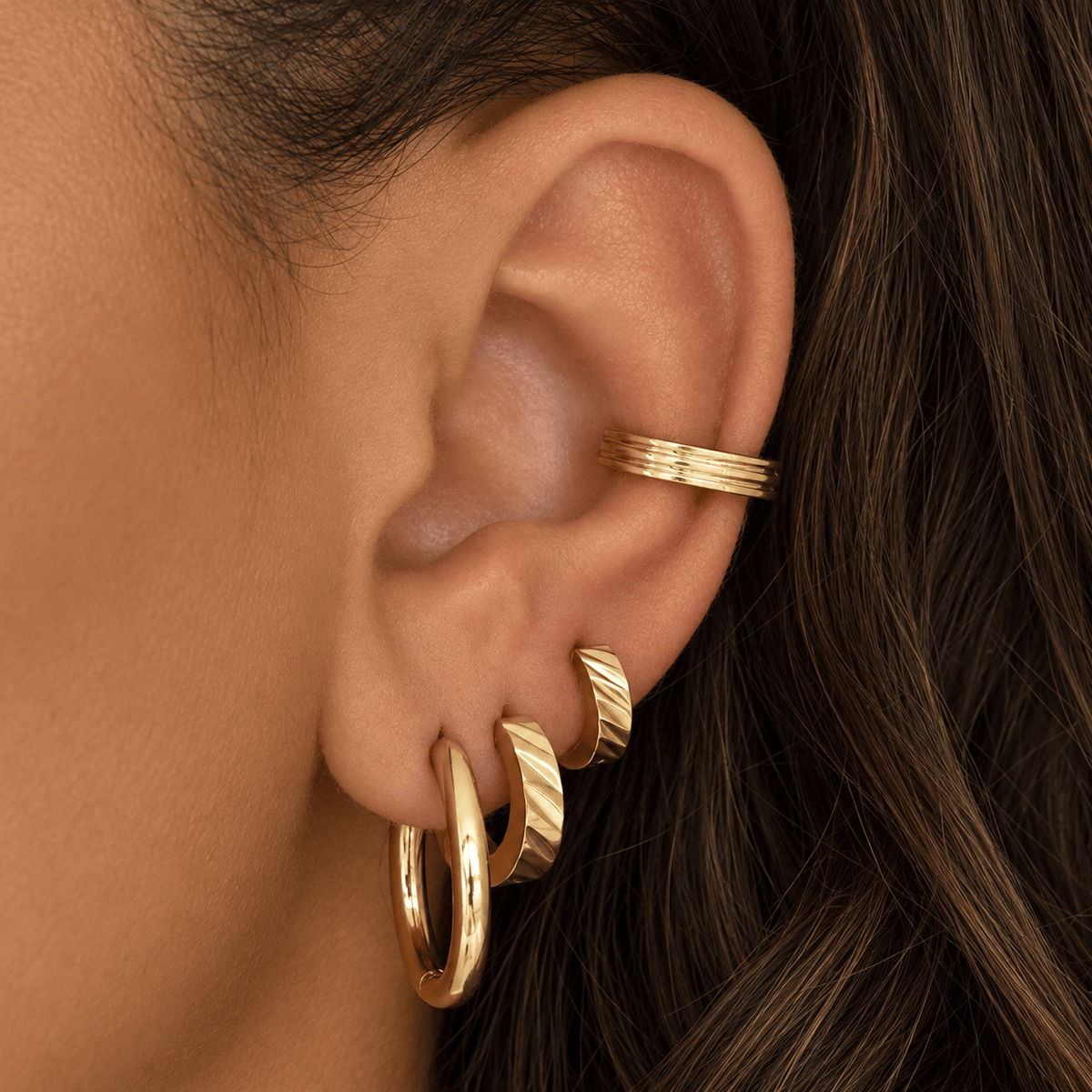 Bohomoon Stainless Steel Orlando Hoop Earrings