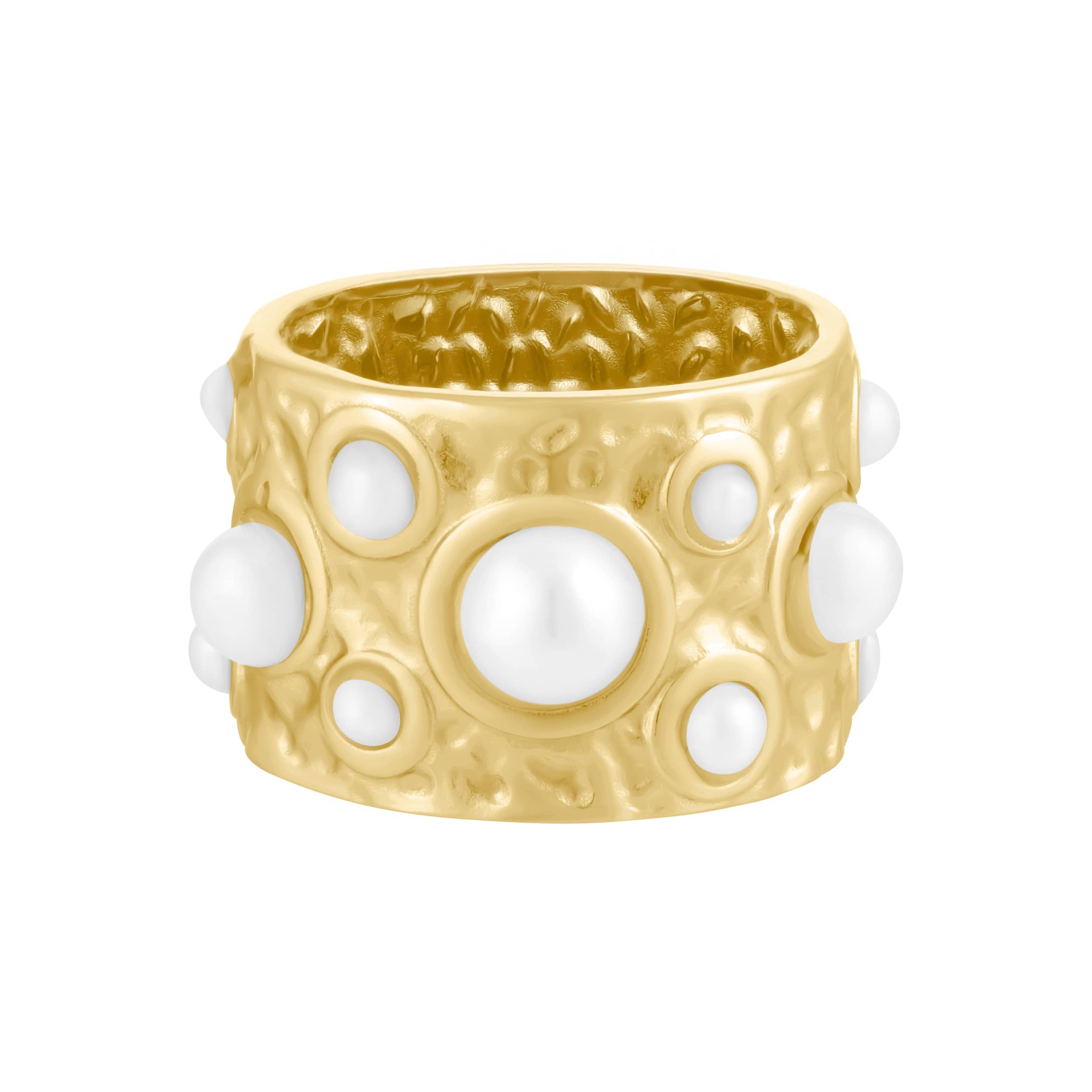 Bohomoon Stainless Steel Pacific Pearl Ring
